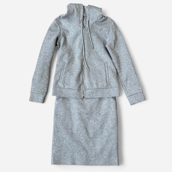 pinky & dianne Tops - Pinky & Dianne grey skirt and hoodie set